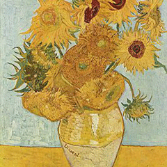 reproductie Zonnebloemen van Vincent van Gogh